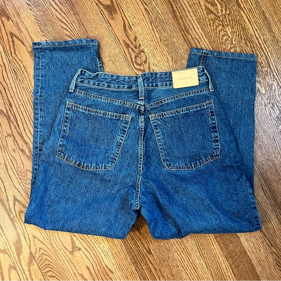 Everlane Curvy 90s Cheeky Straight Jean - Medium Blue Wash / Size 30R - Picture 3 of 9